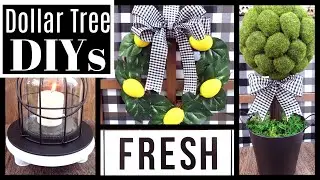 DOLLAR TREE SPRING FARMHOUSE DIYs🍋