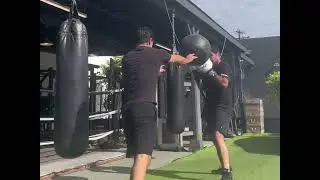 Med Ball Catch And Shoot Counter Punching Drill