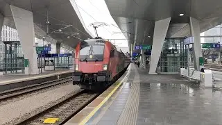 Abfahrt eines ÖBB Nightjet der neuen Generation in Wien Hbf.