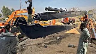 Finally, We Installed the 100-Foot Long Boom & Stick on an Excavator - See How powerfully It Work