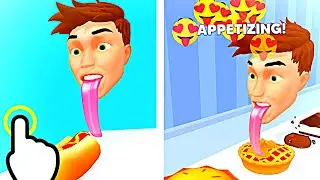 Lick Food - Lick Food Tongue Run - All Levels iOS Android GamePlay #3