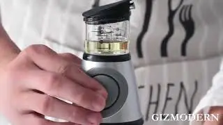 Oil & Vinegar Dispenser With Measuring Cup On The Top
