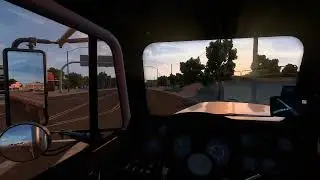 Desert Sunset Into Nightfall | Freightliner FLC 120 Empty Flatbed | ATS Scenic Drive Part 2