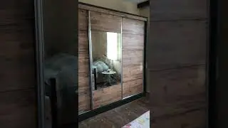 Gardrop  Giyinme Dolabı 3. Antrasit Ahşap S&uuml;rg&uuml;l&uuml; Dolap