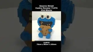 Sesame Street COOKIE MONSTER 7147A Mini Blocks Preview #lego #brick
