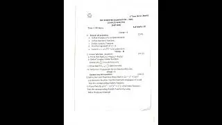 Complex Analysis Mid Semester Pyq Kiit University Bhubaneswar Odisha