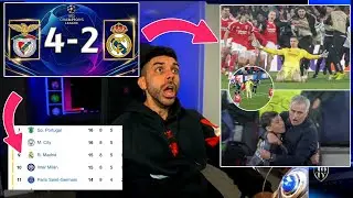 😂DjMaRiiO REACCIONA A LOS ÚLTIMOS MINUTOS DEL BENFICA 4-2 REAL MADRID😂