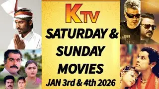 K TV Saturday & Sunday Special Movies | Jan 3rd & 4th 2026 | K TV Movies | FAMILY ENTERTAINMENT 2.0