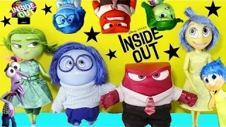 Disney Pixar's Inside Out TOYS Dolls! Riley's 5 emotions JOY SADNESS ANGER  DISGUST! Toy Haul