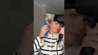 Wash and blow dry routine on a blonde bouncy bob! #hairroutine #hairwashday #shorthairstyles