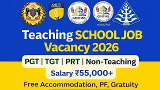 Top Private School Vacancy 2026 | AMITY Vacancy | Teaching & Non-Teaching Jobs |