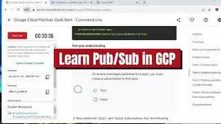 Creating Pub/sub topic on Cloud from CLI | Google Cloud Qwiklabs