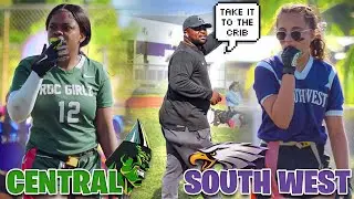 GIRLS FLAG FOOTBALL IS BACK🏈 | MIAMI CENTRAL VS SOUTHWEST | MIC&rsquo;D UP W/ TOMMY SHULER | *MUST WATCH*😳