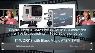GoPro HDMI to SDI для прямой трансляции