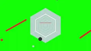 Geometric hexagon opener free green screen video effect. @zig zag