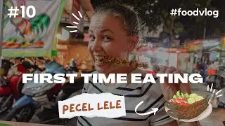 FIRST TIME TRYING PECEL LELE | INDONESIAN STREET FOOD| BALI VLOG 2022