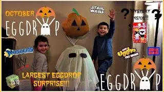 Largest EGGDROP HALLOWEEN Surprise SUBSCRIPTION Box!!! Over 300 Surprise eggs inside!