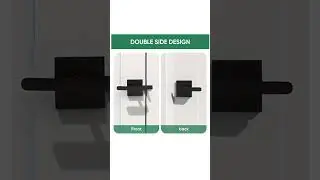 Double Side Gate Latch, Heavy Duty Swinging Door Latch Gate Hardware for Outdoor Fence, Wooden Gates