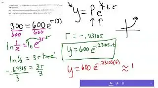 How to model an exponential equation to examples