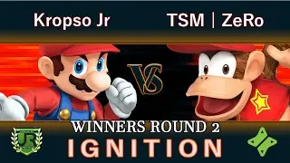 Ignition #86 WINNERS ROUND 2 - Kropso Jr (Mario2) vs TSM | ZeRo (Diddy Kong)