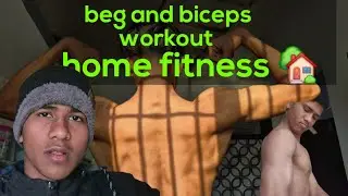 21 days fitness video 🏡 home workout    beg  and biceps workout 💪 👌 