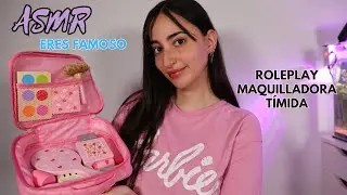 ASMR Roleplay Maquilladora T&Iacute;MIDA ✨ Eres Famoso! | Maquillaje de MADERA 💗