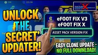 eFoot Fix V3 / X: Update Cloned Games without Konami file
