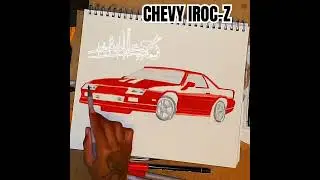 CHEVY IROC-Z #camaro #cars #chevorlet #speed #art #drawing  #90s #foxbody #markers