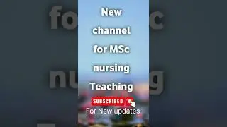 MSc nursing Teaching #nursing #nurse #nursingstudent #nursingofficer