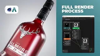 Realistic Glass Bottle Render – Cinema 4D + Arnold Breakdown