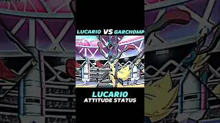 LUCARIO VS GARCHOMP|| LUCARIO ATTITUDE STATUS || #ytshorts #viralshort #attitudestatus