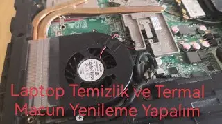 Laptop Fanı #Temizlik ve #Bakım Termal Macun Yenileme Yapıyorum