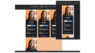 How to make responsive Grid info cards with HTML  | CSS