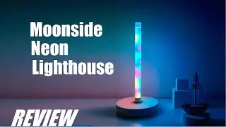REVIEW: Moonside Neon Lighthouse - A Modern Lava Lamp? Cool LED Light Bar - RGB Smart Lamp! (Wi-Fi)