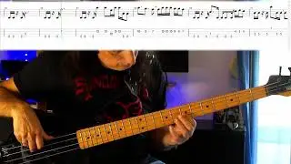 Rush - Tom Sawyer - Bass Cover-Lesson with Tab and Score