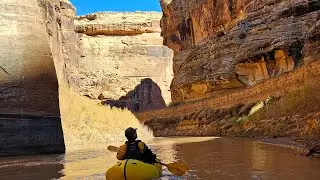 Packrafting Dirty Devil River Last 15 Miles to Hite 210-220 CFS