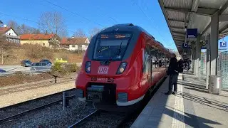 Mitfahrt imTalent 2 von München Hbf nach Tutzing mit Bergpanorama und 140 km/h