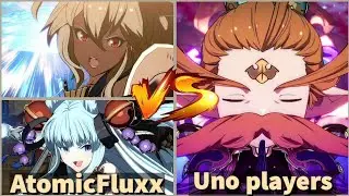 [GBVS] AtomicFluxx (Yuel & Zooey) Vs Anre/Uno Players! {Competitive gameplay}