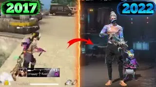 FREE FIRE PLAYER 2017 VS 2022 🔎 SEARCHING FROM 2017 OLD PLAYER UID #shorts