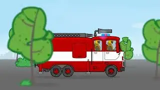 Gros v&eacute;hicules pour petits enfants - Camion de pompiers