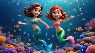 Five Little Mermaids Splash All Day | Ocean Song for Kids | Preschool Learning Nursery Rhyme