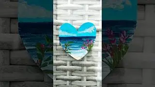 heart painting ideas #short #shorts #heartpainting #paintingshorts #artvideos