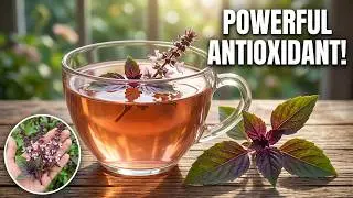 How To Make Basil Tea From Fresh Flowers And Leaves  #antioxidants #stressrelief #Tea