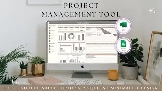 Multi Project Management tool small business Project Management Dashboard Excel google sheet templat