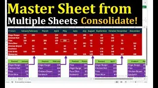 How to Consolidate Multiple Monthly Sheets into One Master Report in Excel |