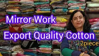 Mirror Work k sath Export Quality Cotton 💖🤩 Watch LIVE ‼️ Booking at 9813439096