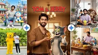 Tom & Jerry & Doraemon এর সাথে নিজের ছবি তৈরি করুন | Gemini AI Photo Editing | Trending AI Prompt