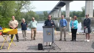 PA Fish & Boat and PennDOT Cut Ribbon on Winfield Access, Share Safe Boating Messages (B-Roll)