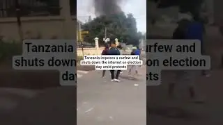 Election day in Tanzania. #tanzania #curfew #samiasuluhuhassan #newstoday #protest #demonstration