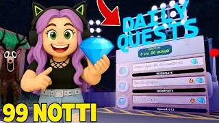 Ho completato TUTTE le MISSIONI GIORNALIERE di 99 NOTTI nella FORESTA di ROBLOX 💎